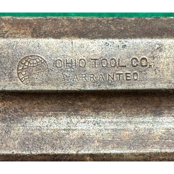Vintage Ohio Tool Co 9" Draw Knife Woodworking Tool Wooden Handles Steel Blade - Picture 7 of 7